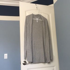 Gray cardigan